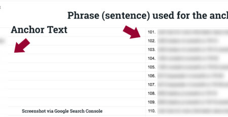 Using Google Search Console to find Anchor Text for External Links